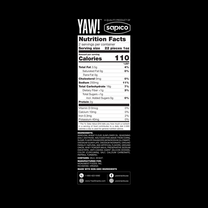 YAW! 3 Pack Baked Baguette Bites Snack 2oz